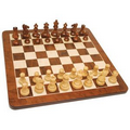 Grand English Style Chess Set-Weighted Pieces & 16" Board